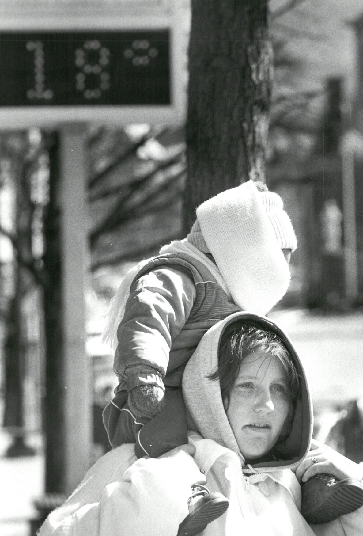 Doreen McKeon and son Bradford of North Adams, 1988